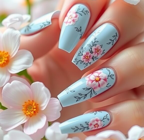 10 Stunning Baby Blue Acrylic Nail Designs You’ll Love