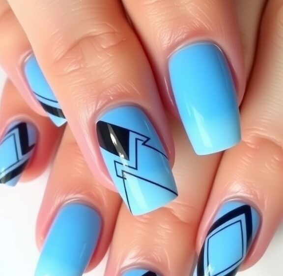  10 Stunning Light and Dark Blue Nail Designs to Try Now