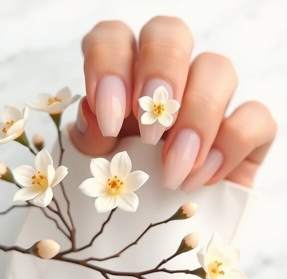  10 Gorgeous Almond Nails with 3D Flower Designs You’ll Love