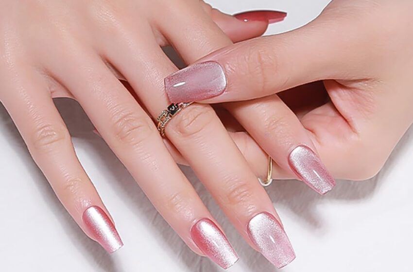  My Honest Experience – Medium Square Cat Eye Coffin Press-On Nails Review