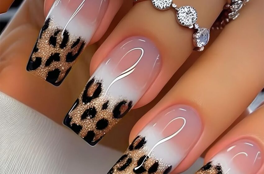  French Tip Leopard Print Press On Nails Review – Glam Nails in Minutes