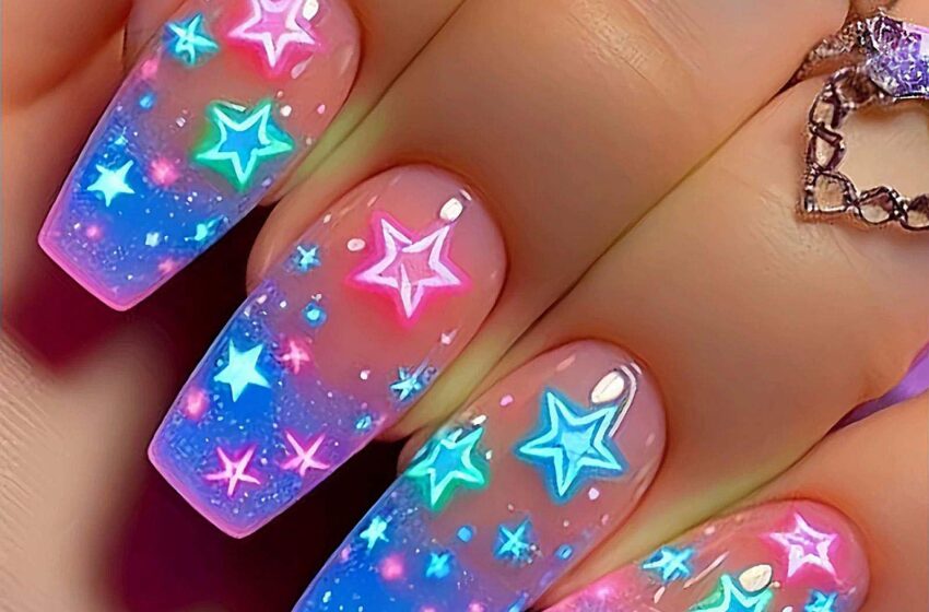  Long Press on Nails Coffin Shape with Stars Design – My Honest Review