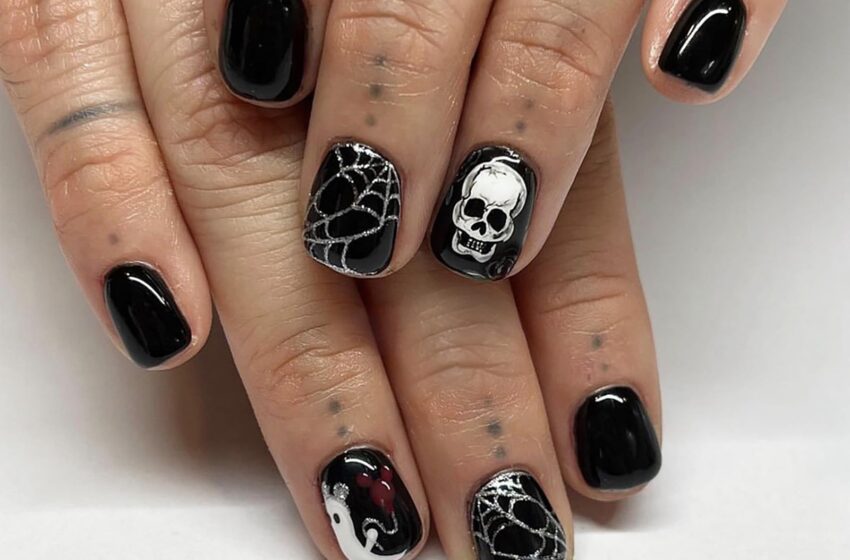  Black Halloween Press on Nails Review – Cute, Spooky & Effortless! 🎃🖤