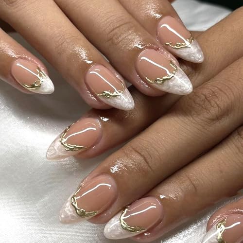 French Short Press On Nails Review – My Honest Experience with the Gilded Cloud Design