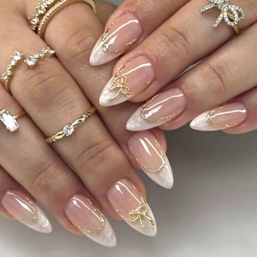 3D Gold Bow Press on Nails Review: The Easiest Way to Get Salon-Perfect Nails at Home