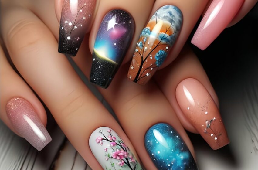  🌸  Press on Nails Medium Length Stars False Nails Review – My Honest Take